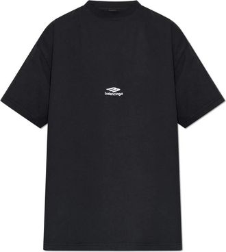Balenciaga 3B Sports Icon Oversized T-shirt - Heren - T-shirts - Zwart - L - Katoen - Tops