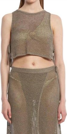 Knitss Cove Beachwear Knit Top In Rosemary