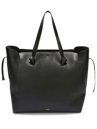 Jil Sander large knot-embellished tote bag - men - Calf Leather - One Size - Black