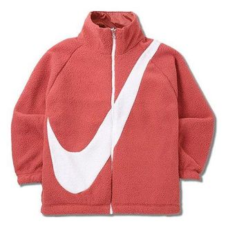 Nike (WMNS) Nike lambs wool reversible Jacket Asia Edition Red CI8938-897