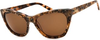Bebe BB7254 200 Womens Sunglasses Brown Size 56