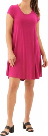 Karen Kane Maggie Trapeze Mini Dress In Cherry