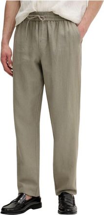 Les Deux Patrick Linnen Broek - Heren - Straight fit broeken - Groen - M - Linnen - Broeken