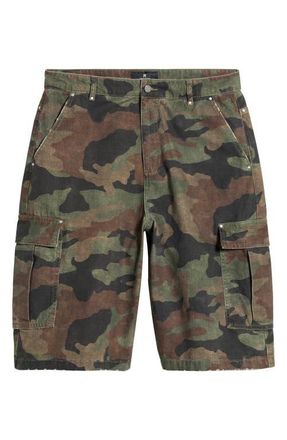 Represent Camo Print Cargo Shorts at Nordstrom, Size Xx-Large