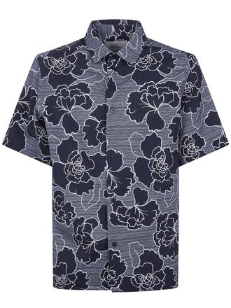 Les Deux Charlie Poppy Aop Short Sleeves Shirt