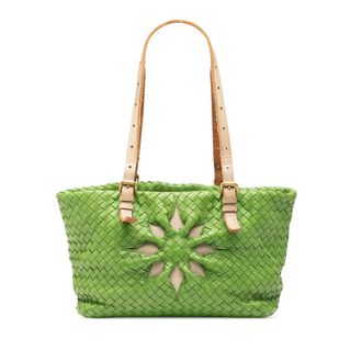 Bottega Veneta Tweedehands Nappa Intrecciato Marquise Flower Tote