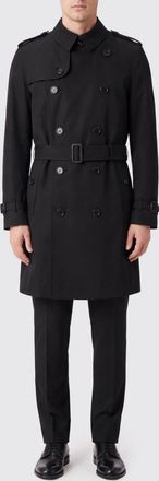Burberry Double-Breasted Knee-Length Cotton Trench Coat with Belt