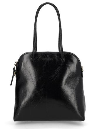 Uma Wang Glossy Finish Embossed Logo Tote Bag