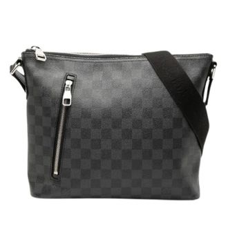 Louis Vuitton Pre-owned Cross Body Bags, male, Black, Size: ONE SIZE Pre-owned Mick PM Damier Graphite Shoulder Bag