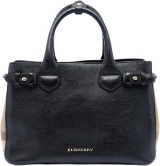 Burberry Pre-owned Banner Satchel - - Pre-owned - Donna - Nero - ONE SIZE