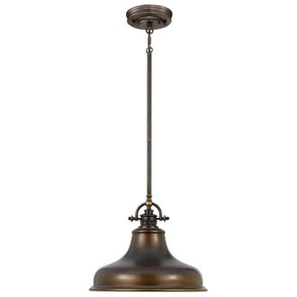 Loops 1 Bulb Ceiling Pendant Light Fitting Palladian Bronze LED E27 100W Bulb