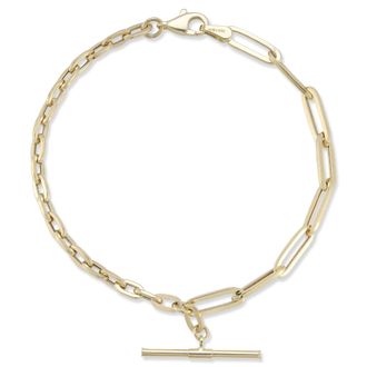 Ember Fine Jewelry 14K Gold T Bar Bracelet