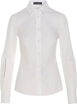 Dolce & Gabbana Dames, Blouses & Shirts, Wit, Maat: 2XL Katoen