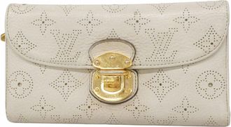 Louis Vuitton Beige Long Wallet (Tri-Fold) (Pre-Owned)