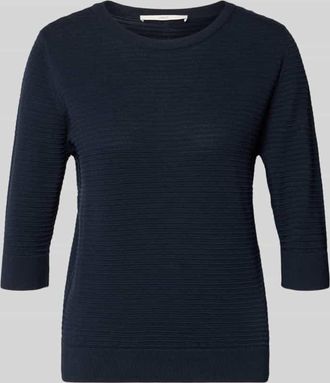 Lanius Lanius Strickpullover mit 3/4-Arm in Marine, Gr&ouml;&szlig;e 34