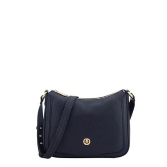 Pourchet Tassen, Dames, Blauw, ONE Size, Leer, Besace