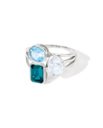 Tiramisu Silver 3.43 Ct. Tw. Gemstone Statement Ring