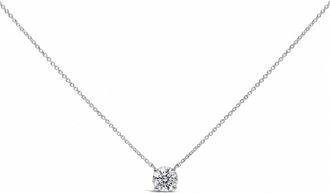 House of Brilliance 14K White Gold 1.00 Cttw Lab Grown Diamond Solitaire Pendant