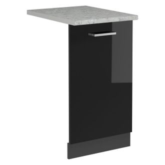 Vicco Panel Frontal Del Lavavajillas R-line, Negro Brillo Intenso, 45 Cm, Et M&aacute;rmol Vicco