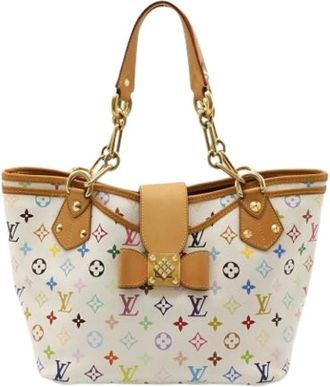 Louis Vuitton Pre-owned Vintage Fabric Handbag - Dames - Vintage Handtas - Wit - ONE Size - Vintage