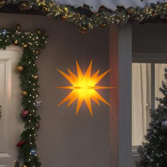 vidaXL Vidaxl L&aacute;mpara De Navidad Con Led Plegable Amarilla 57 Cm