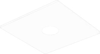 Lumicom River Square 1x Plaf&oacute;n Monocolor Brillo