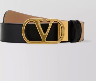 Valentino Garavani leather vlogo reversible belt