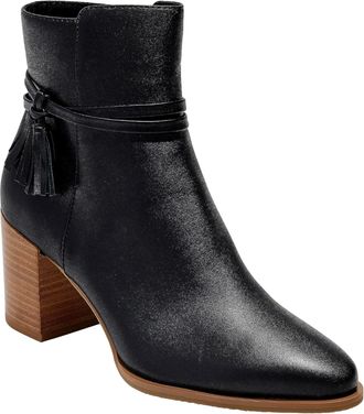 Jack Rogers Timber Tassel Bootie Leather Black 141231BT05-001 Womens