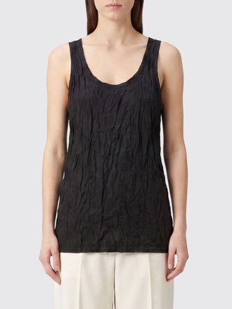 Toteme Off-the-Shoulder Crinkled Cotton-Blend Top