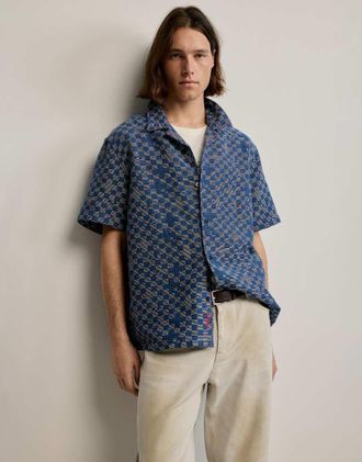 Desigual Blue - Camicia a quadri blu-Blu navy