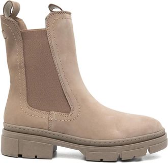 Tamaris 50mm suede boots - women - Suede/Calf Leather/Rubber - 38 - Brown