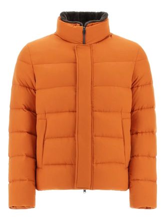 Herno padded jacket - men - Polyester/Polyamide/Polyurethane/Down/Feather - 50 - Orange