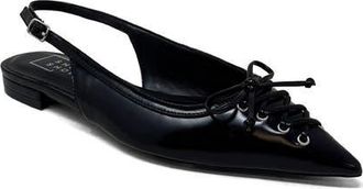 Shushop Amy Slingback Flat in Black at Nordstrom, Size 7.5