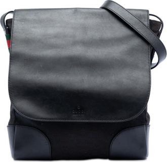 Gucci Pre-owned Gucci GG Canvas and Leather Crossbody Ladies 322077 493075