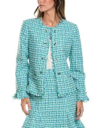 St. John Edge To Edge Tweed Jacket