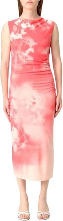HUGO BOSS Midi Jurk - Dames - Casual kleedjes - Roze - L - Kleedjes