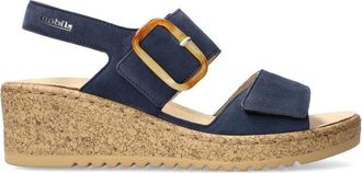 Mephisto Flat Sandalen - Dames - Sleehakken - Blauw - 35 EU - Su&egrave;de - Schoenen