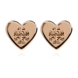 Tory Burch Tory Burch, Earrings, female, Yellow, Size: ONE SIZE Forget Me Not Heart Stud Earrings