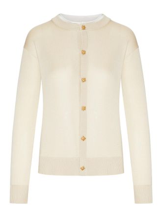 Bottega Veneta DOUBLE SILK KNIT CARDIGAN - Bottega Veneta - Woman
