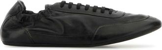 Prada Black Leather Sneakers