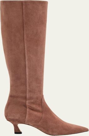 Stuart Weitzman 50mm Vinnie Suede Knee-High Boots