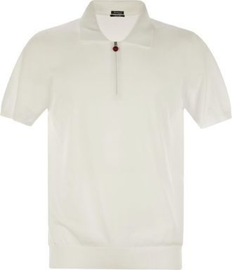 Kiton Short Sleeved Polo Zip