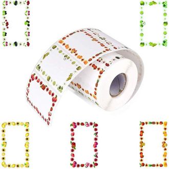 Elle 250 Etiquetas Adhesivas Para Frutas, Etiquetas Autoadhesivas Para Mermelada, Etiquetas Para Congelador, Regalos Ideales Para Tarros De Mermelada