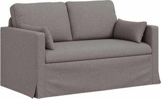 vidaXL Sof&aacute; Taup&eacute; 139 X 78 X 80 Cm Tela Vidaxl