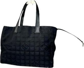 Chanel Pre-owned Tote Bags, female, Black, Size: ONE SIZE Pre-owned New Travel Line Tote Bag