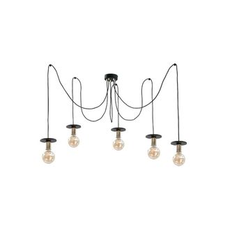 Netlighting Saturn Cluster Pendant Ceiling Light Black 5x E27