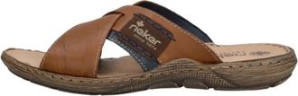 Rieker Flipflops - Heren - Slippers - Bruin - 40 EU - Schoenen