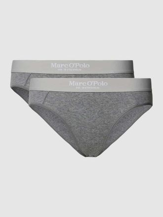 Marc O'Polo Slip mit elastischem Logo-Bund Modell Iconic in Hellgrau Melange, Gr&ouml;&szlig;e XS