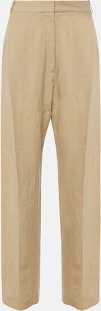 Tove Gabrielle high-rise linen wide-leg pants