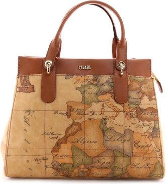 Alviero Martini 1A Classe Borsa a mano con tracolla Geo Classic - Dames - Handtassen - Beige - ONE Size - Leer - Tassen